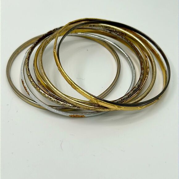 22 Thin Bangle bracelets - Wear some or all! - Picture 2 of 5